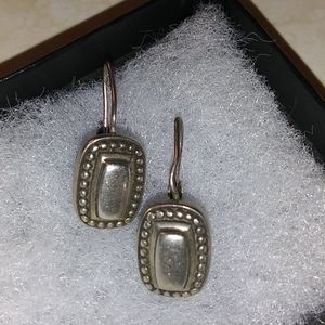 .925 Sterling Silver Lever Back Earrings Vintage